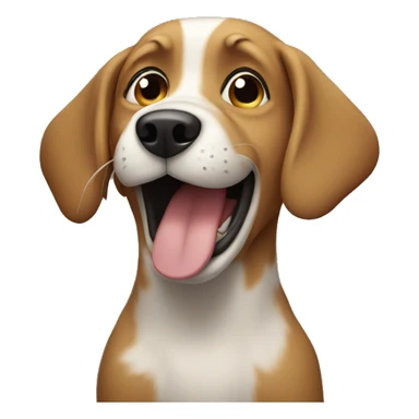 dog singing sticker