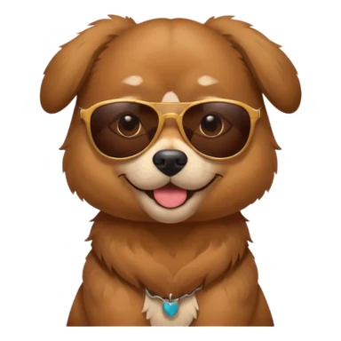 Dog wearing Sunglasses sticker