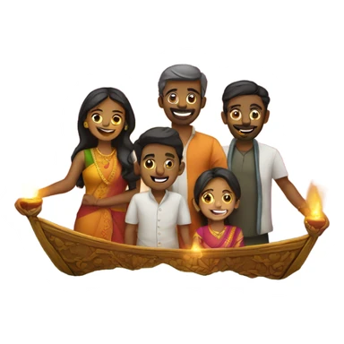 diwali at sea sticker