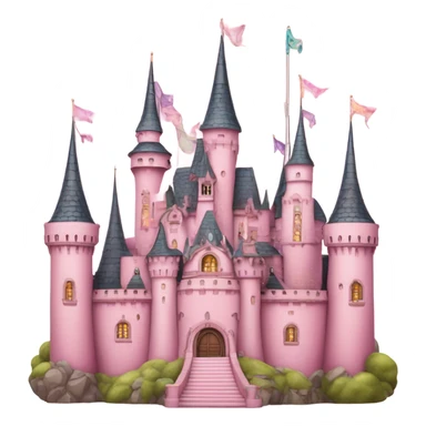 Pink Disney castle sticker