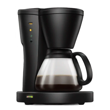 Black coffee maker sticker