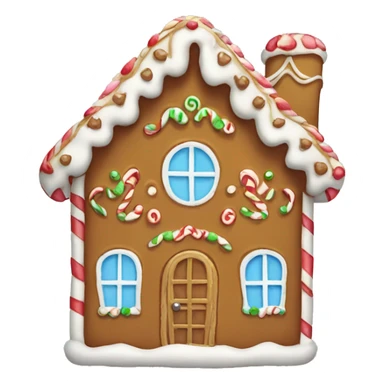 Cute gingerbread house  sticker