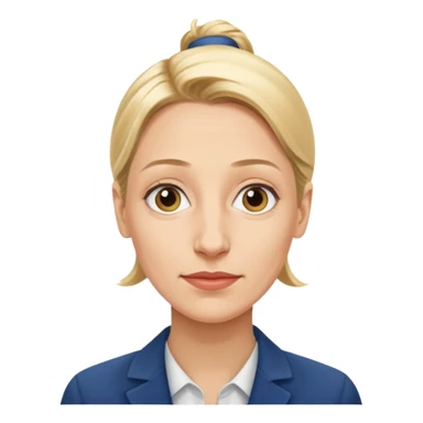 German politician Alice Weidel in a super realistic style sticker