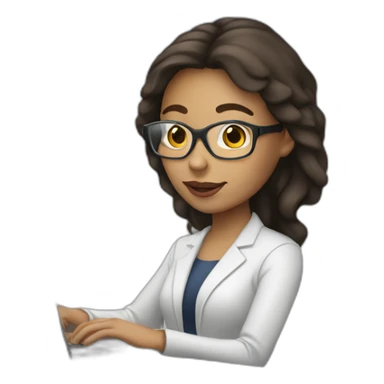 lightskin woman programmer with laptop zoom sticker