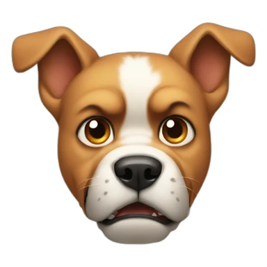 Very angry dog sticker