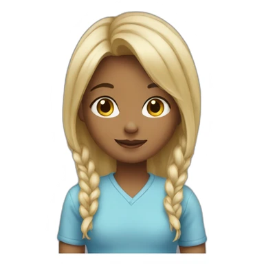 A girl love a boy sticker