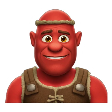 red-shrek sticker