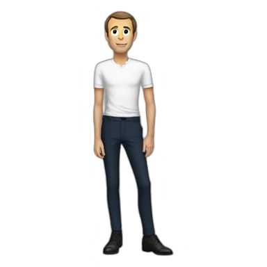 skinny macron sticker