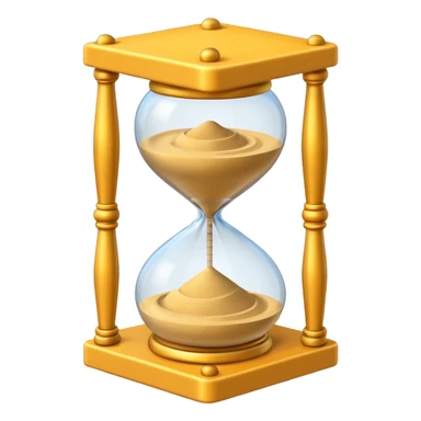 sand clock 3d sticker