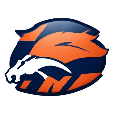 Denver broncos logo sticker