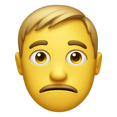 scared shaking yellow round emoji sticker