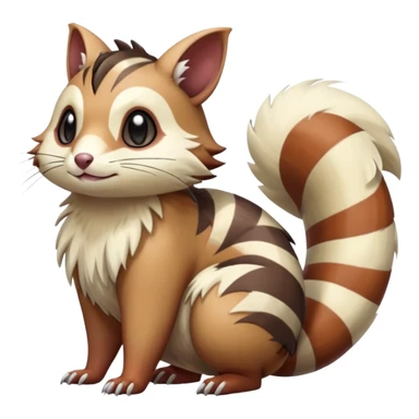 Furret-Linoone-Hybrid (Full body) sticker