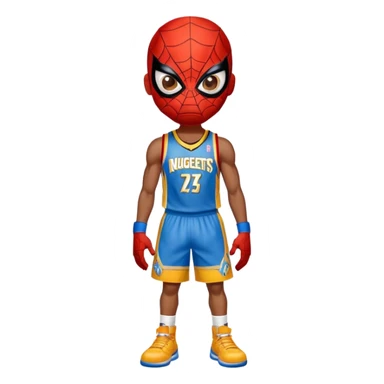 Spider-Man Denver Nuggets shorts sticker