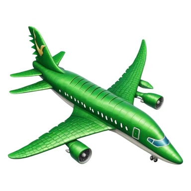 Hazme un avión con cabeza de cocodrilo sticker