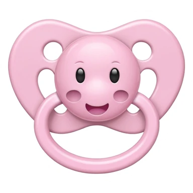 Light pink pacifier sticker