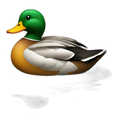 duck in the water sticker