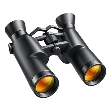 binoculars with shine sticker