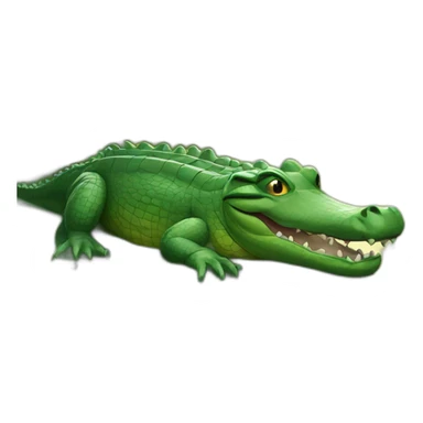 alligator in swamp sticker