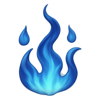 blue fire sticker