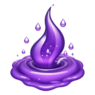 glitter purple remedy sticker