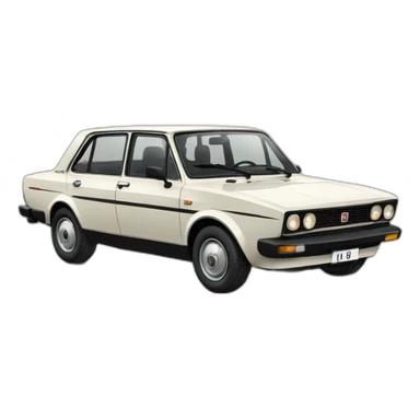 Fiat 130 4 door sticker