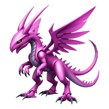  Cool Edgy Shiny Ethereal Legendary Digimon-Genesect-Palkia-hybrid full body sticker