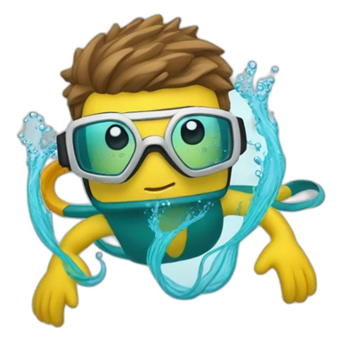 snorkelling sticker