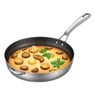 Cooked frying pan  sticker