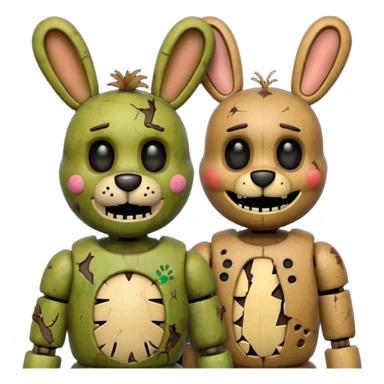 Freddy and springtrap sticker