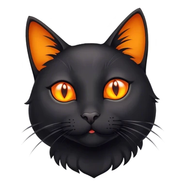 Black cat is in love sticker