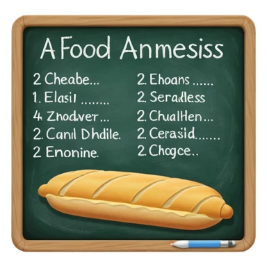 anamnesi alimentare con lavagnetta senza persona sticker