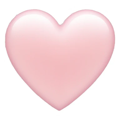 light pink heart sticker