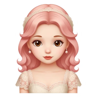 Cute coquette girl sticker