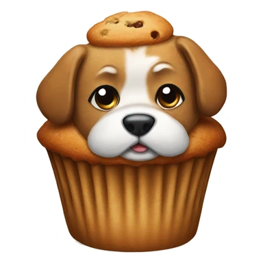 Muffin as a dog sticker