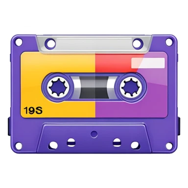 Realistic 1990’s mix tape sticker