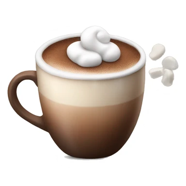 Hot coco with marshmallow  sticker