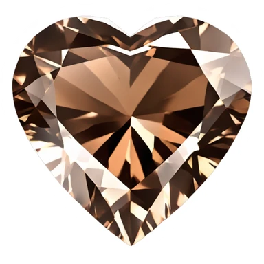 Heart shaped 56-carat brown diamond sticker