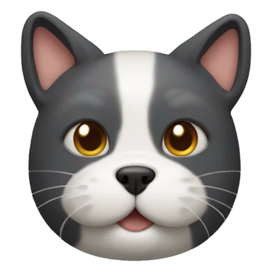 Cat head with a dog body sticker