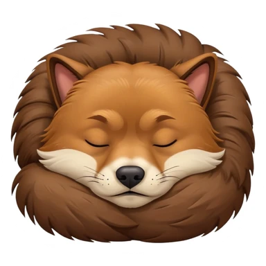 Mad dog sleeping sticker