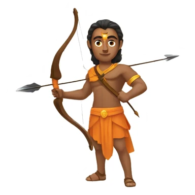 Lord Ram Bow and arrow  sticker