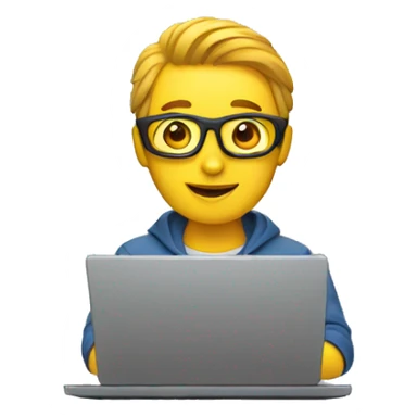 Video editor with laptop  sticker