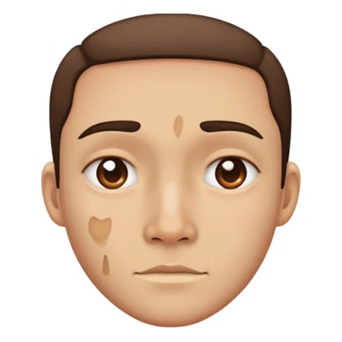 facial scar across cheek sticker