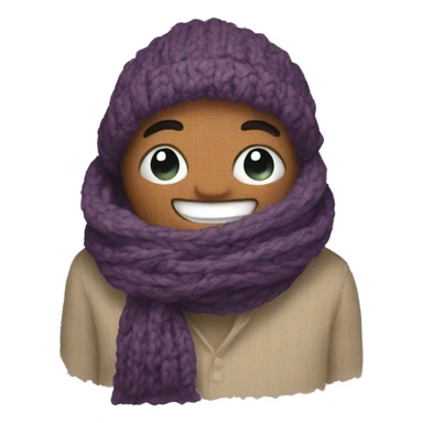 knit scarf  sticker