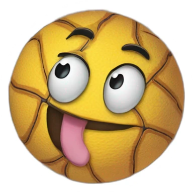 Basketball ball with a sponje Bob on it sticker