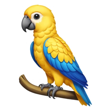 Pappagallo giallo e blu sticker