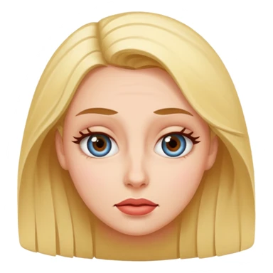 Woman roll eyes sticker