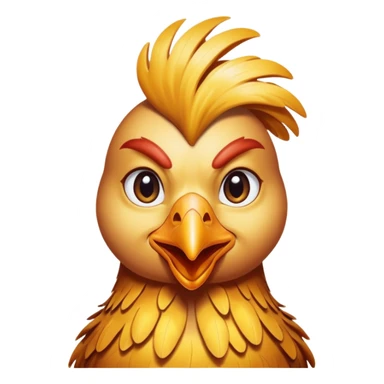 Woman turns into a chicken sticker