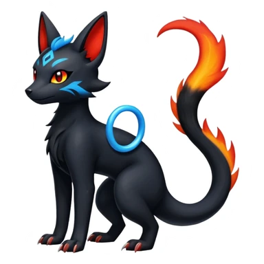 Salandit-Umbreon-Litten-Hybrid (Full body) sticker