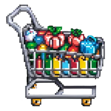 shopping cart sticker
