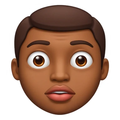 Guy with big lips sticker